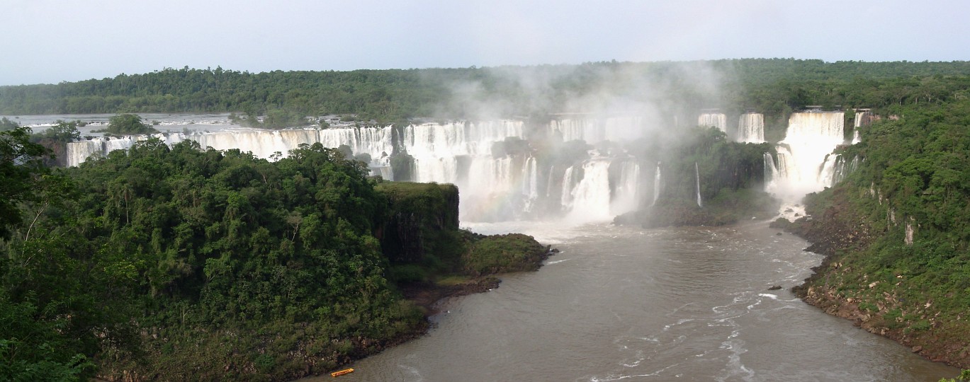 Iguacu-Wasserfälle von der brasilianischen Seite