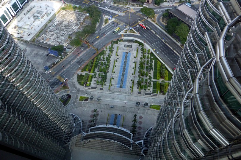 KL - Petronas Twin Towers - Blick von der Skybridge